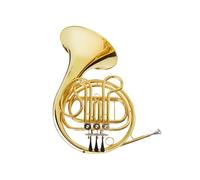Professional French Horn Brass Lacquered Gold F-key French Horn Three-key Single Row French Horn Western Wind Instrument