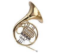 Professional French Horn Student B Flat Single Row French Horn 4 Key Brass Lacquer Gold French Horn Instrument With Accessories