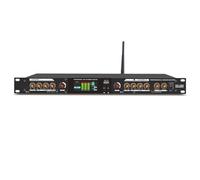 Professional Front-Level Exciter, Stereo Audio Processor with Independent Excitation, Multi-Channel Mic, Bluetooth, for Stage KTV, 1U Rack, 20Hz-20KHz, >93dB SNR black