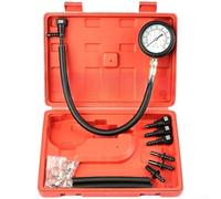 Professional Fuel Pressure Gauge Kit For Motorcycle And Car Engine Injection Testing With Dual Scale Bar Psi Red Alloy For Dial 75mm