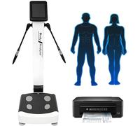 Professional Full Body Fat Analyzer with 32 Data Measurements, Face Recognition, Screen Casting, and Printer for Gym Fitness Tracking