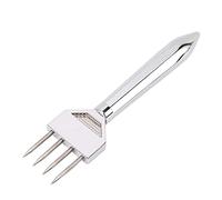 Professional Full Metal Ice Chipper Stick, Manual Food Grade Ice Crusher for Kitchen Bar Restaurant, Durable Zinc Alloy Ice Pick Tool for Whiskey and Cocktails (A)