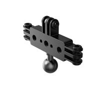 Professional Full Rotations Aluminum Metal Mounting Live Bracket Ball Joint 1 / 4in Hole for Cameras Gear Aluminum Tripod Holder