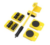 Professional Furniture Moving Kit - Heavy Duty Roller & Lifter Tool Set with Wheels for Easy Object Relon - Ideal for Movers & Home Use (Yellow)