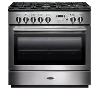 Rangemaster Professional Plus FX PROP90FXDFFSS/C 90cm Dual Fuel Range Cooker - Stainless Steel / Chrome