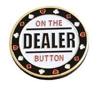 Professional Game Dealer Button Card Guard Protector Metal Coin Tip Button