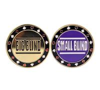 Professional Game Dealer Button Card Guard Protector Metal Coin Tip Button