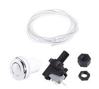 Professional Garbage Disposal Turn On/Off Sink Top Air Switch Kit with Hose for Any Garbage Disposal Unit and Bathtub Push Button Switch on Off Waterproof Momentary Led Control Rocker Lever Handle