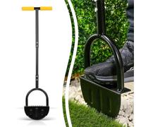 Professional Garden Edger - 100cm Manual Lawn Edge Trimmer with Hardened Blade & Heat-Treated Steel - Precise Cutting, Ergonomic, Compact Head (22x12x4cm)