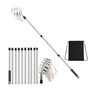 Professional Garden Harvest Device Extendable Handle Up to 13ft with Metal Head for Collecting Oranges Pears in Farms Orchards Adjustable Fruit Pickers