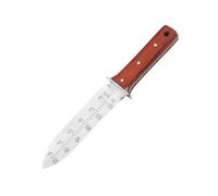 Professional Garden Knife with Leather Sheath, Protective Handguard, for Weeding, Digging B