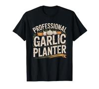 Professional Garlic Planter Job Title Backyard Gardener T-Shirt
