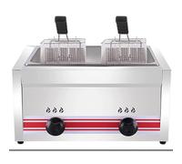 Professional Gas Fryer, Commercial Stainless Steel Deep Fryer with Fryer Baskets and Lids, for Commercial Restaurant Home Kitchen,10L (20l)