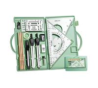 Professional Geometry Set Geometry Kit - for Artists and Students Compasses Drawing Tools Drawing Supplies Drawing Set Mathematics Compass and Protractors Set Geometry Tool-kit Metal