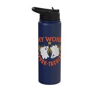Professional Ghost Hunter My Spook-Tacular Work Funny Ghost Stainless Steel Insulated Water Bottle