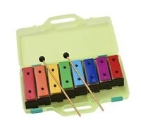 Professional Glockenspiel 8-note Xylophone Colorful Glockenspiel Removable Rainbow Color Metal Steel Plates With Plastic Mallets