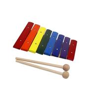 Professional Glockenspiel Wooden 8-tone Xylophone Percussion Instrument Rainbow Bar