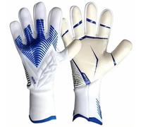 Professional Goalkeeper Gloves with Palm Grip Technology, 6-Size Selection Based on Hand Measurements, Latex Palm with Shock Absorption for Soccer Training F 8