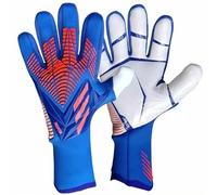 Professional Goalkeeper Gloves with Palm Grip Technology, 6-Size Selection Based on Hand Measurements, Latex Palm with Shock Absorption for Soccer Training D 6