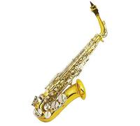 Professional Gold Lacquer Brass Body Siver Plated Key Alto Saxophone Instrument With Mouthpiece Saxophone for Student