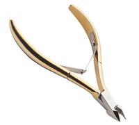 Professional Gold-Plated Carbon Steel cuticles Pliers, cuticles Pliers, Professional cuticles Cutter, Stainless Steel cuticles Scissors, Double Spring, 6mm Jaws for Dead Skin and cuticles Pliers