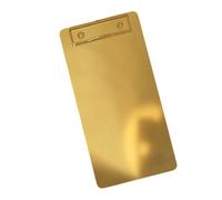 Professional Gold Stainless Steel Clipboard for Business, 21X10.5 | Heavy Duty Metal Writing Board with Strong Grip for Document Storage, Offices School and Business Use