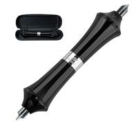 Professional Golf Club Groove Sharpener, Dual Blade SKD11, High Hardness with Carrying Case, Black