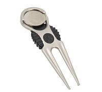 Professional Golf Divot Tool Zinc Alloy Multifunctional Repair Accessory with Removable Ball Marker for Golfers Durable Lightweight and Portable 9.5x2.8cm Gift for Golf Enthusiasts
