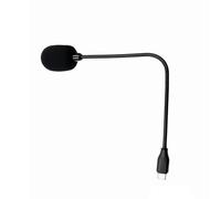 Professional Gooseneck Microphone 20Hz-16KHz High Frequency Omnidirectional Microphone with Wide Compatibility Windproof Sponge Cover
