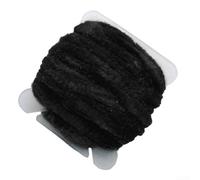 Professional Grade 3 5mm Chenille Fly Tying Yarn for Angling Enthusiasts (Black)