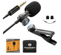 Professional Grade 3.5mm Lavalier Lapel Microphone - Perfect for ASMR Recording Video with iPhone Phone or Camera - Tiny Shirt Microphone with Easy Clip On System