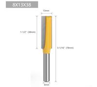 Professional Grade 8mm Shank Router Bit Perfect Tool for Crafting Drawers and Furniture Pieces (8x13x38 )