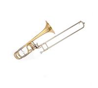 Professional Grade Bass Trombone In B Flat F Flat Double Piston With D Bar. Beginner Trombone