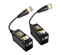 Professional Grade BNC to Cat6 Converter Supports 8MP CVBS with Anti-Interference CVBS Balun Disseminator