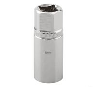 Professional Grade Broken Head Bolt Screw Extractor with 1/2 Inch Drive Square Socket and Chrome Vanadium Steel for Stud Screw Removal and Installation (6mm)