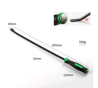 Professional Grade Chrome Vanadium Steel Crowbar with Rubberized Grip for Tire Removal and General Construction Use Offering High Toughness and Resistance (24-inch)