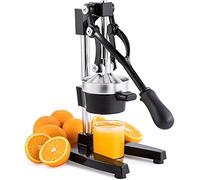 Professional Grade Citrus Juicer Hand Press Manual Fruit Juicer Orange Juice Squeezer for Lemon Lime Pomegranate Cast Iron Stainless Steel,Black
