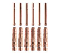 Professional Grade Collet Body Set of Twelve for Use in For TIG Welders, Suitable for WP Series Including Models Like PTA 17 & PTA 26