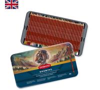 Professional-Grade Coloured Pencils Set of 36 - Blendable & Pre-Sharpened