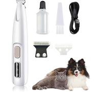 Professional-Grade Dog Nail Grinder, USB Rechargeable Clipper with Ceramic Blades & LED Light for Home Use(A(1PCS))