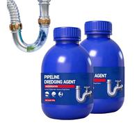 Professional Grade Drain Cleaner, 300ml Powerful Sink Unblocker, Quickly Remove Hair, Leftovers, Lipid and Blockages in Sink and Pipe, Suitable for Cleaning and Deodorizing Drains (1)