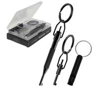 Professional Grade Dual Handcuff Keys Kit - Tactical Swivel Clip & Detachable Keyrings for Law Enforcement Duty Gear & Security Training Equipment 3 pack