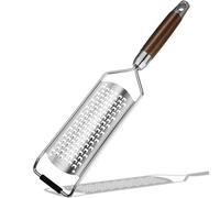 Professional-Grade Lemon Zester & Cheese Grater Ultra-Coarse Blades, Heavy-Duty Solid Wood Handle, Rust-Resistant Vegetable Shredder Essential Kitchen Tool