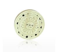 Professional-grade rain pan, stream drum, yoga meditation accompaniment instrument, adult relaxation tool, natural sound therapy device, with a included storage bag(Sun,14inches)