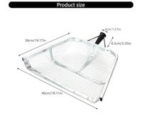 Professional Grade Sand Sieve Shovel with Wide 43cm Sieving Area Ideal for Gardeners and Agricultural Work Comfortable Grip Garden Sifter Shovel