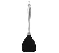 Professional Grade Silicone Spatula Stainless Steel Handle Heat Resistant Kitchen Tool for Cooking Baking Frying for Home Restaurant Use 34cm Silver