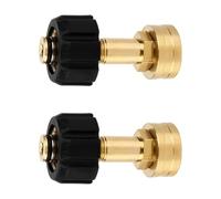 Professional Grades Copper Quick Releases Adapter for Pressure Washers 3/4In Female to M22-14mm Hose Connectors Set Resistant Copper Hose Adapter