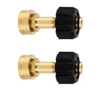 Professional Grades Copper Quick Releases Adapter for Pressure Washers 3/4In Female to M22-14mm Hose Connectors Set High Pressure Washer Inlets Adapter