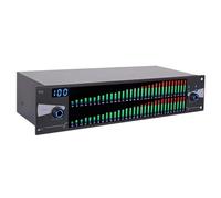 Professional Graphic Equalizer, Audio Digital Equalizador Noise Reduction, Two 31-Band Spectrum Display, with Customize 10 Preset Results, For KTV Stage Performance