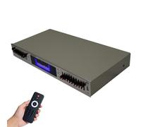 Professional Graphic Equalizer, HiFi Bluetooth Sound Equalizer with Dynamic Rhythm Visualizer, USB Playback and Remote Control for DJs and Music Producers